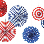 6 Patriotic Paper Fan Decorations Only $9 Shipped